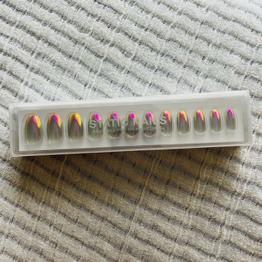 Static Nails Reusable Press-on nails - Smoke and Mirrors - Coffin